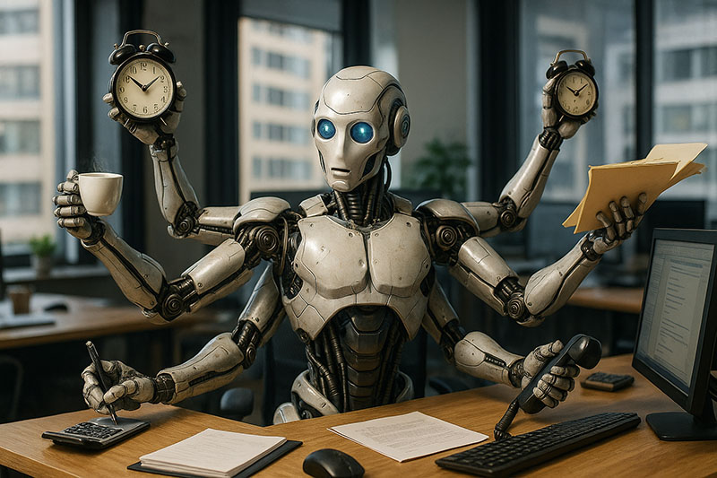 Roboter beim Multi-Tasking
